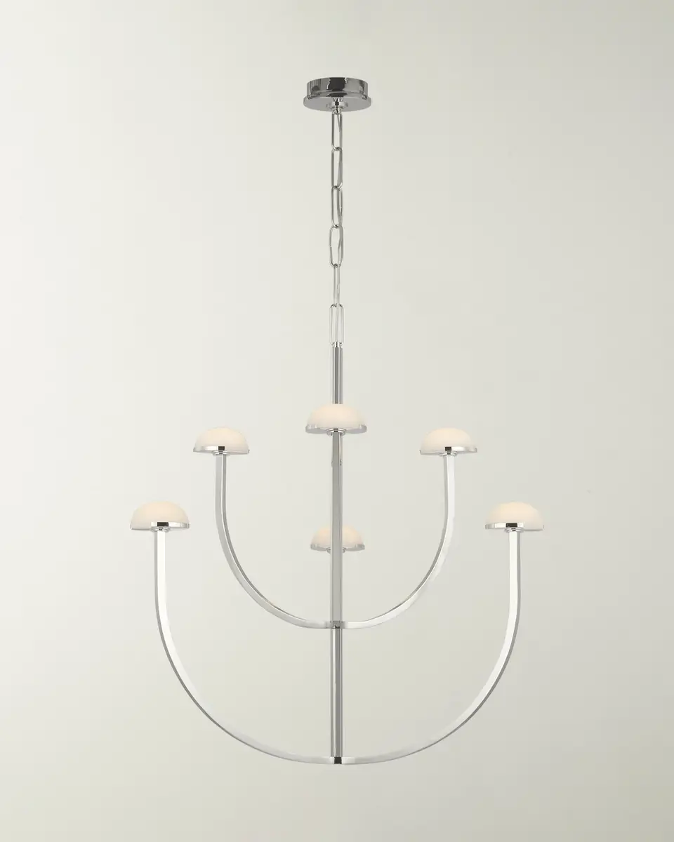 Visual Comfort Signature Pedra Large Two-Tier Chandelier By Kelly Wearstler | Thumbnail 2 Visual Comfort Signature Pedra Large Two-Tier Chandelier By Kelly Wearstler | Thumbnail 2