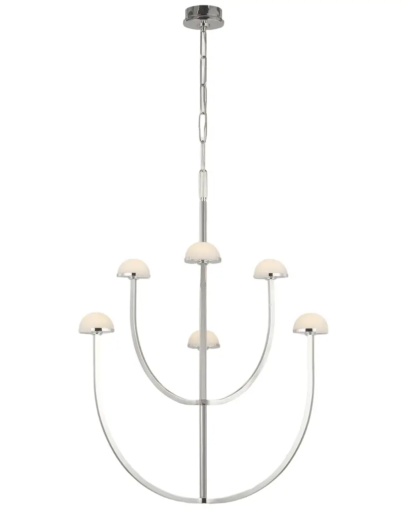 Visual Comfort Signature Pedra Large Two-Tier Chandelier By Kelly Wearstler
