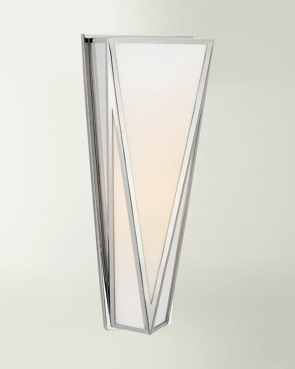 Visual Comfort Signature Lorino Medium Sconce In Bronze With White Glass By Julie Neill | Thumbnail 2
