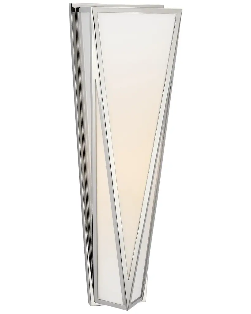 Visual Comfort Signature Lorino Medium Sconce In Bronze With White Glass By Julie Neill | Image 1 Visual Comfort Signature Lorino Medium Sconce In Bronze With White Glass By Julie Neill | Image 1