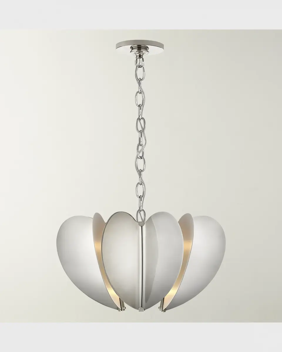 Visual Comfort Signature Danes Small Chandelier In Polished Nickel By Kate Spade New York | Thumbnail 2 Visual Comfort Signature Danes Small Chandelier In Polished Nickel By Kate Spade New York | Thumbnail 2