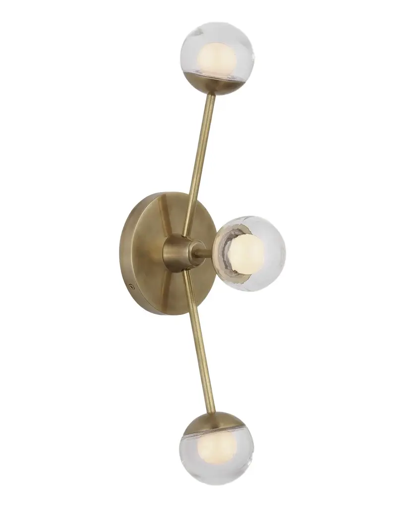 Visual Comfort Signature Alloway 19" Triple Linear Sconce By Kate Spade New York | Image 1 Visual Comfort Signature Alloway 19" Triple Linear Sconce By Kate Spade New York | Image 1