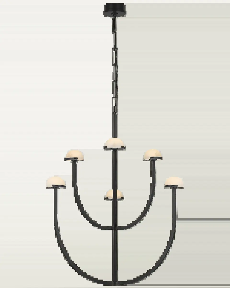 Visual Comfort Signature Pedra Large Two-Tier Chandelier By Kelly Wearstler | Thumbnail 2 Visual Comfort Signature Pedra Large Two-Tier Chandelier By Kelly Wearstler | Thumbnail 2