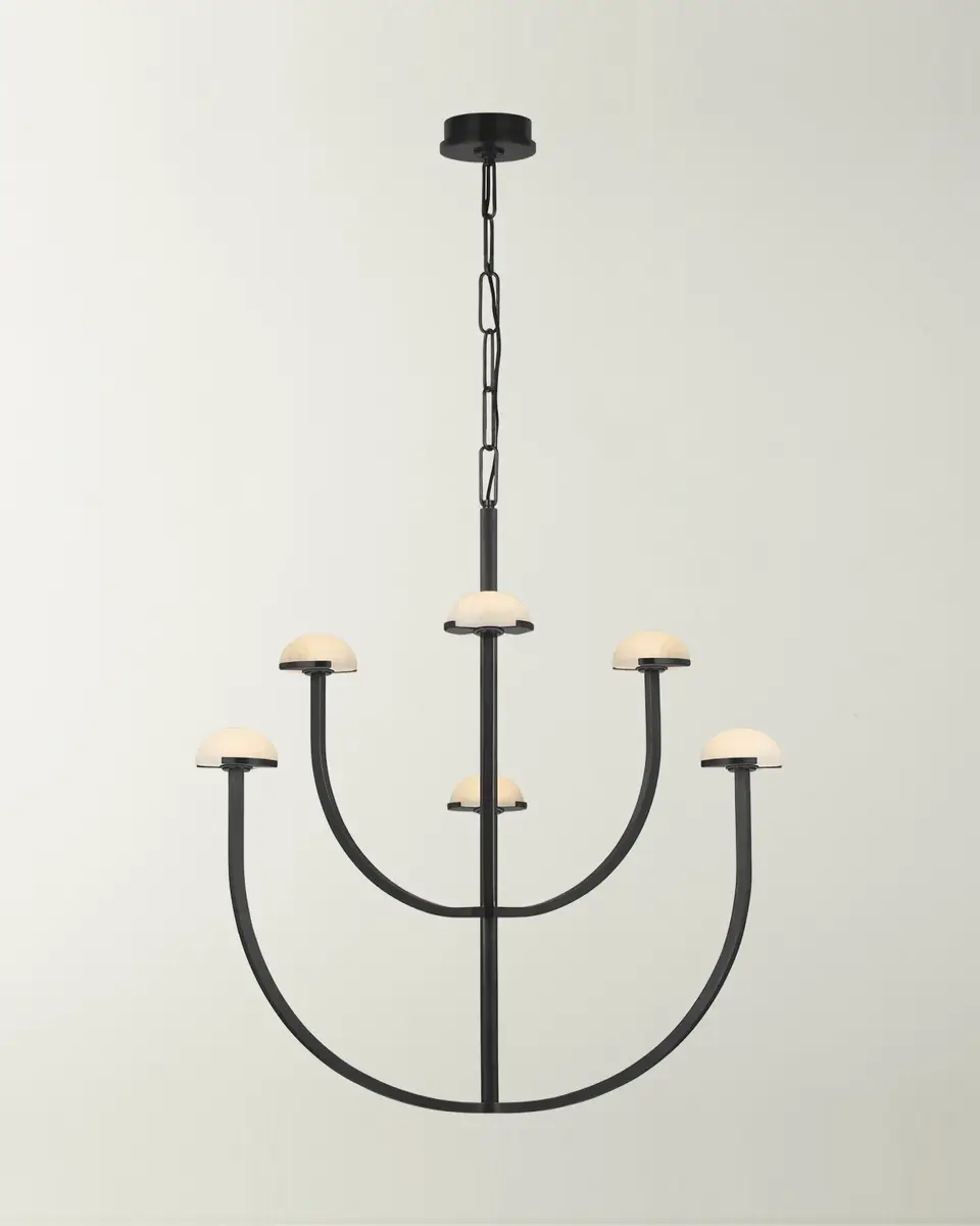 Visual Comfort Signature Pedra Large Two-Tier Chandelier By Kelly Wearstler | Thumbnail 3 Visual Comfort Signature Pedra Large Two-Tier Chandelier By Kelly Wearstler | Thumbnail 3