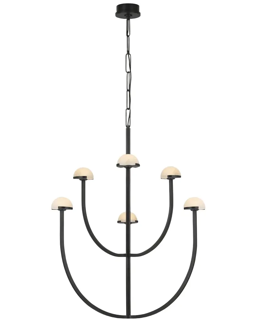 Visual Comfort Signature Pedra Large Two-Tier Chandelier By Kelly Wearstler