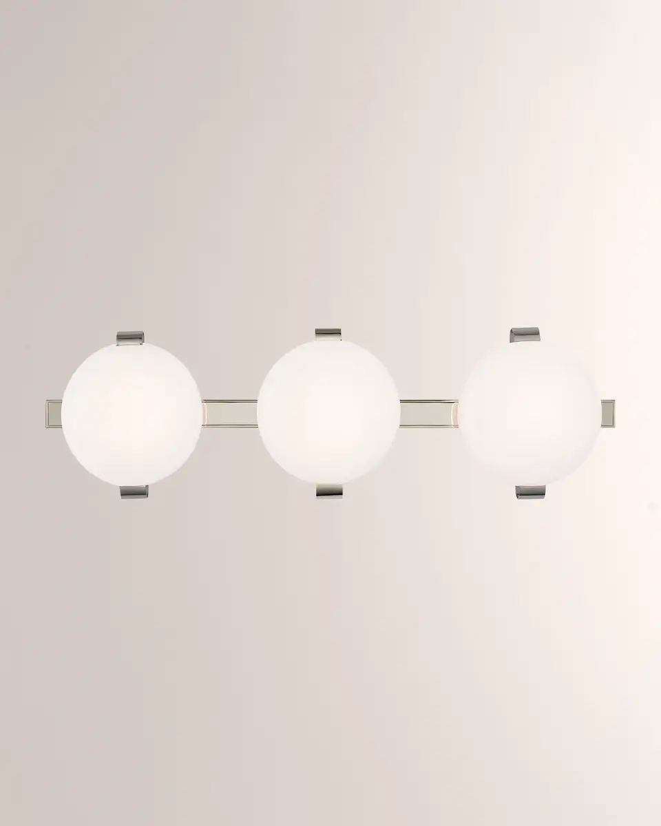 Visual Comfort Signature Marisol 28" Bath Bar in Polished Nickel by Champilamaud | Thumbnail 3