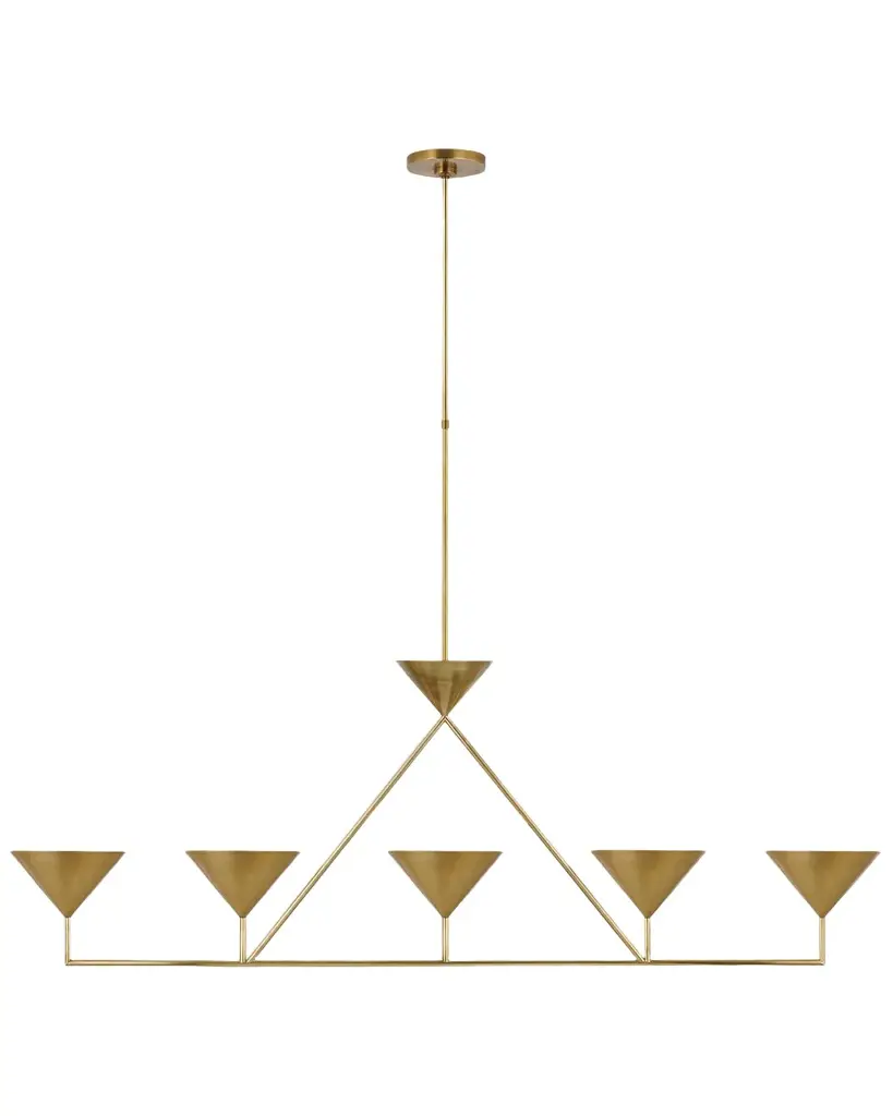Visual Comfort Signature Orsay XL 5-Light Linear Chandelier by Paloma Contreras | Image 1 Visual Comfort Signature Orsay XL 5-Light Linear Chandelier by Paloma Contreras | Image 1