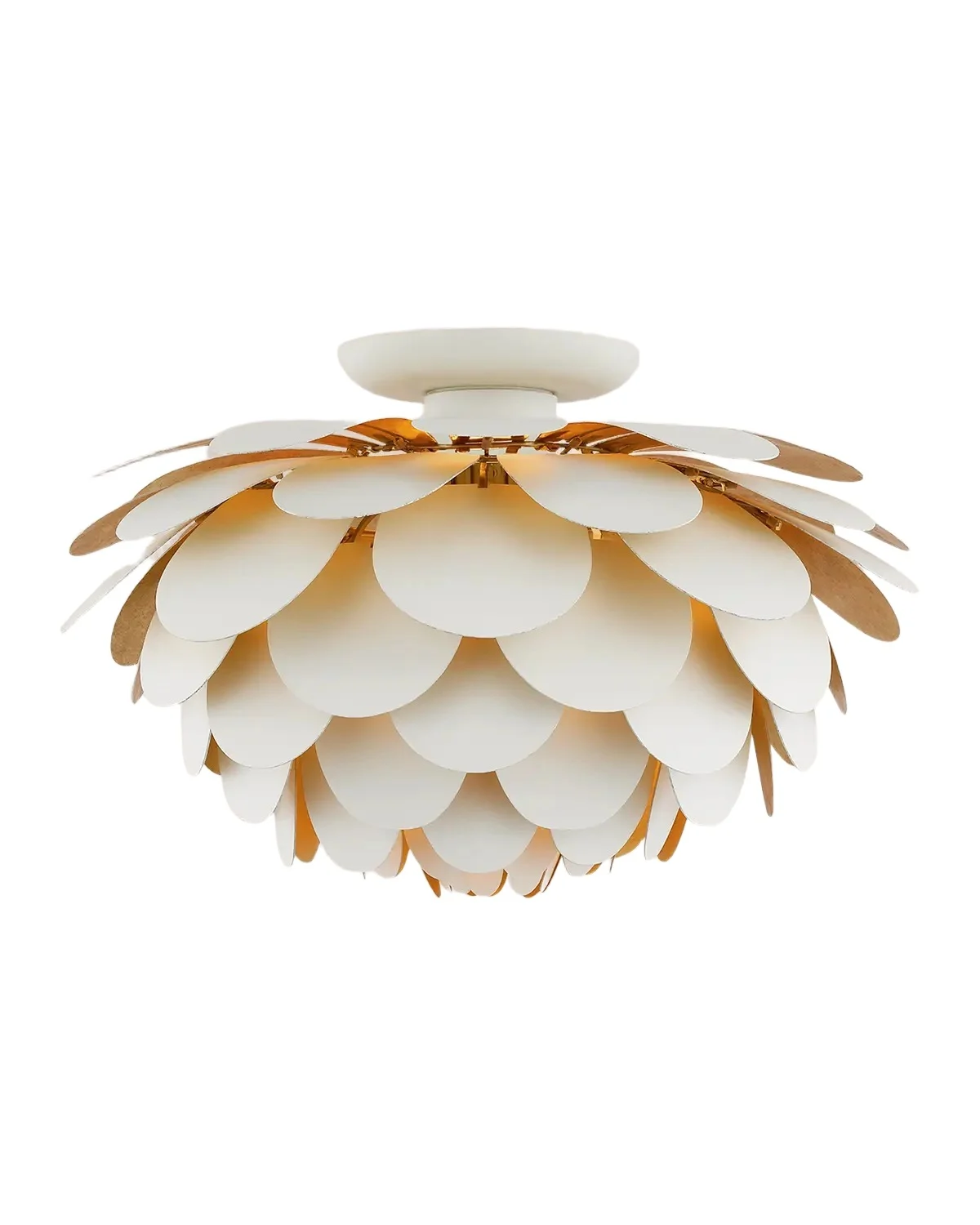 Visual Comfort Signature Cynara Large Flush Mount by Chapman & Myers - 17"