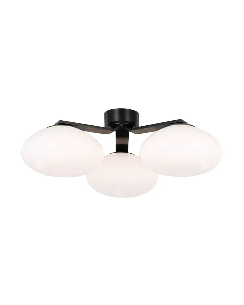 Visual Comfort Signature Marisol 3-Light XL Triple Flush Mount by Champilamaud - 27" | Image 1 Visual Comfort Signature Marisol 3-Light XL Triple Flush Mount by Champilamaud - 27" | Image 1