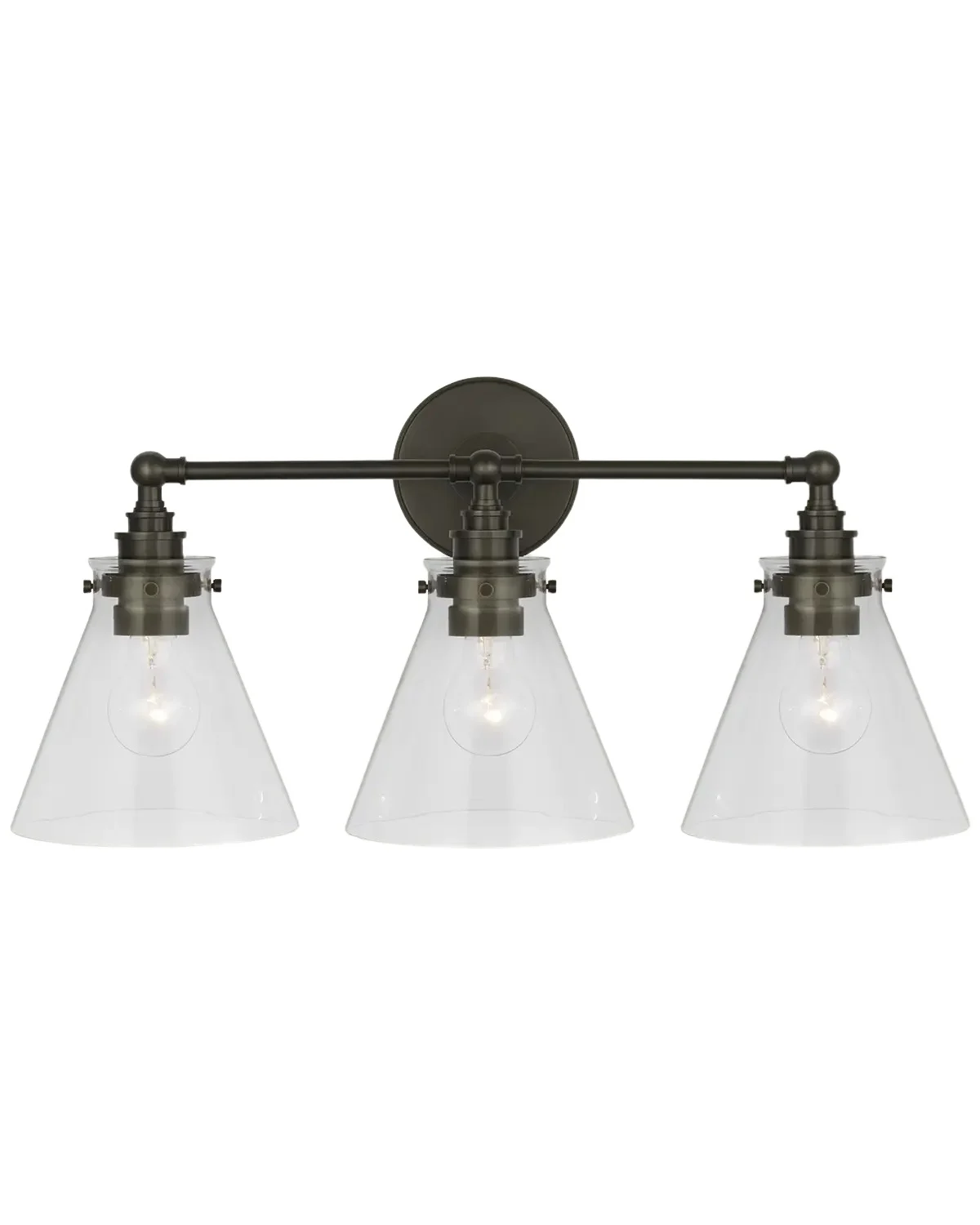 Visual Comfort Signature Parkington 3-Light Bath Bar Light by Chapman & Myers