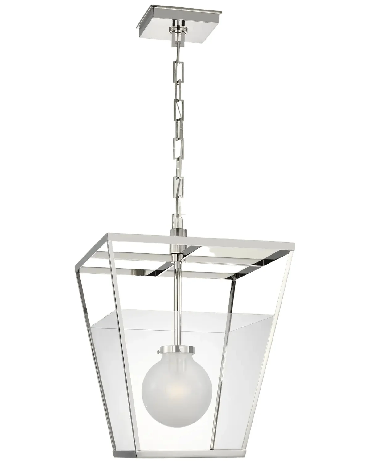 Visual Comfort Signature Illume 18" Polished Nickel Lantern by Ray Booth