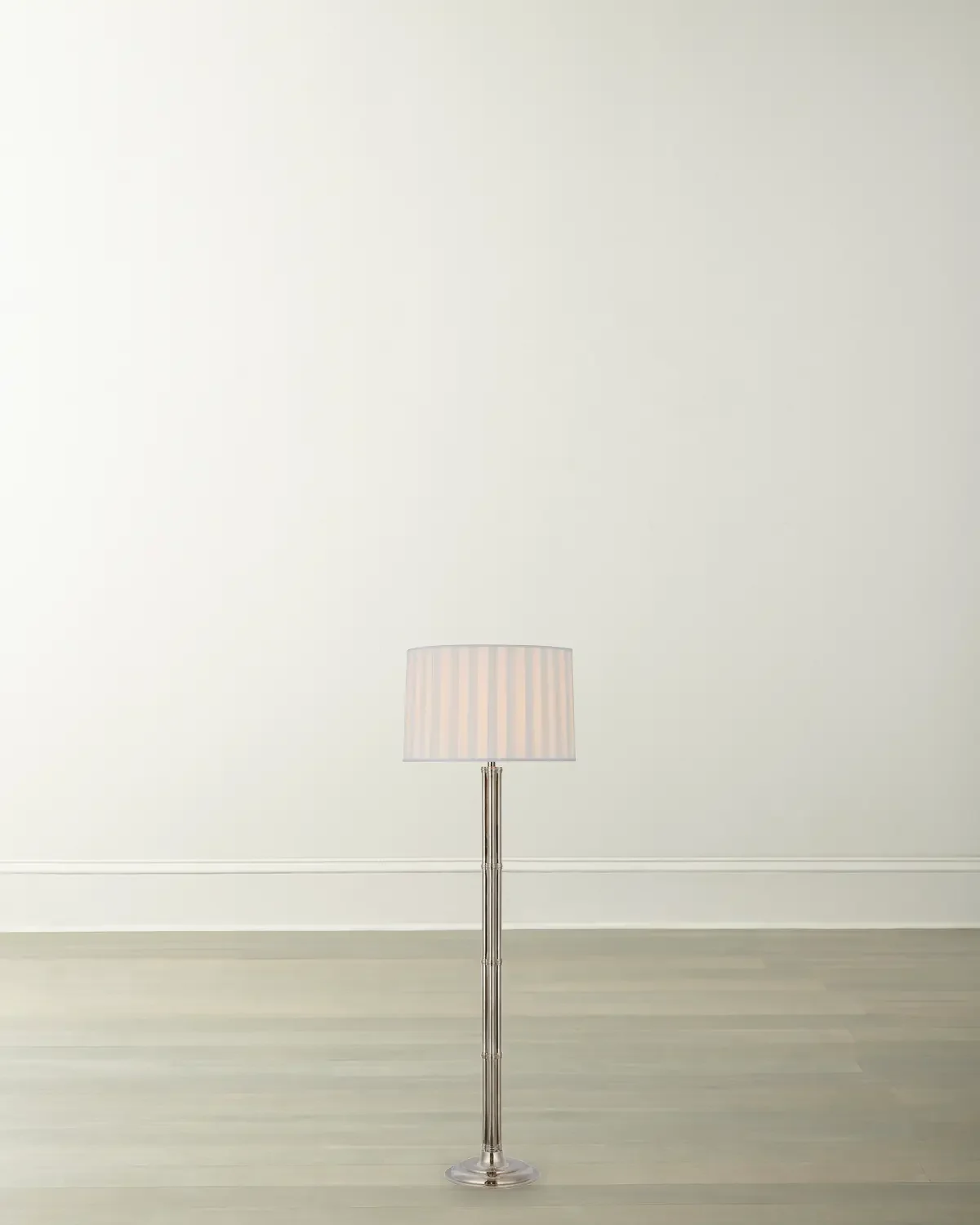 Visual Comfort Signature Downing Floor Lamp With Pleated Shade by Ralph Lauren