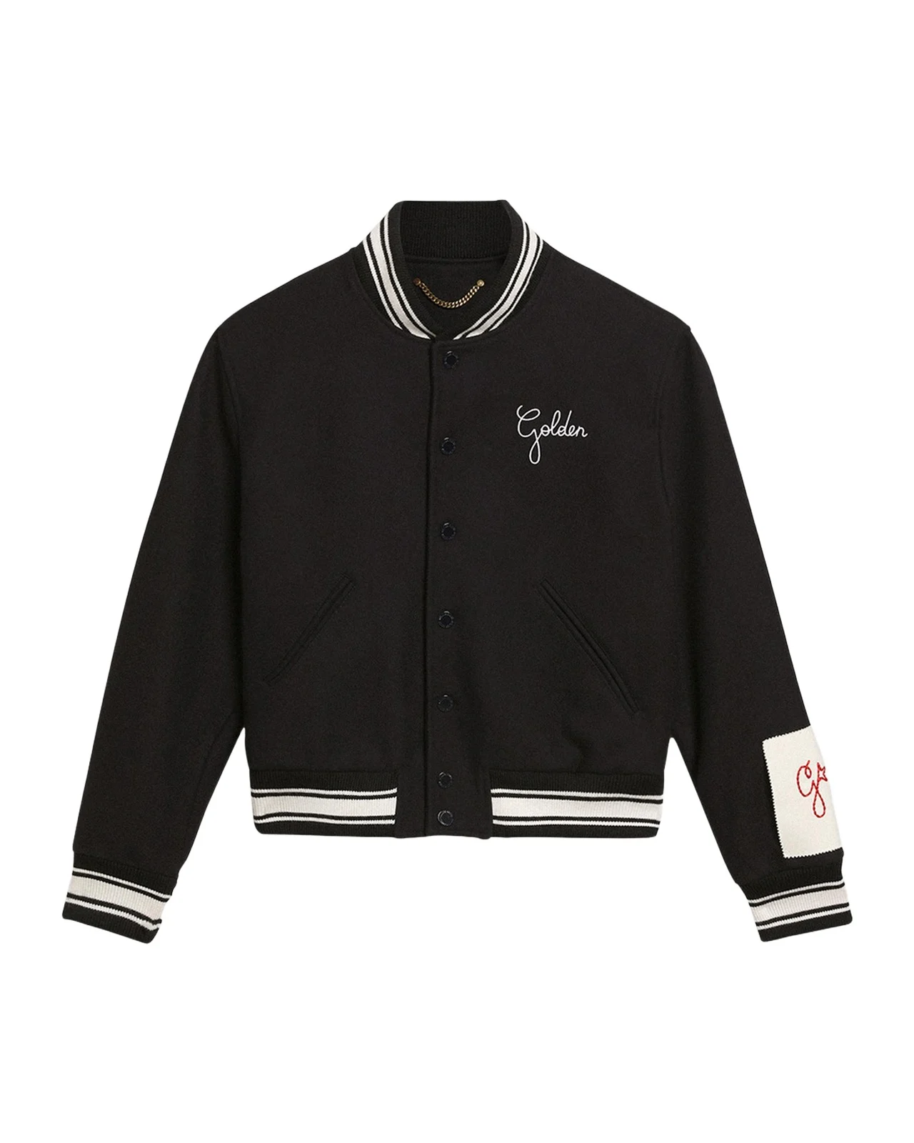 Golden Goose Men's Embroidered Compact Bomber Jacket