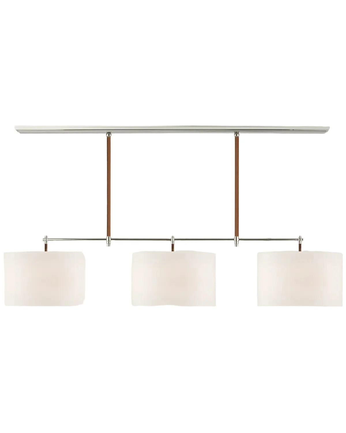 Visual Comfort Signature Bryant 64" 3-Light Wrapped Billiard Light by Thomas O 'Brien