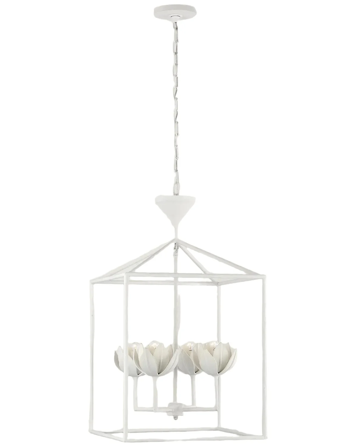 Visual Comfort Signature Alberto 18" Open Cage Lantern by Julie Neill