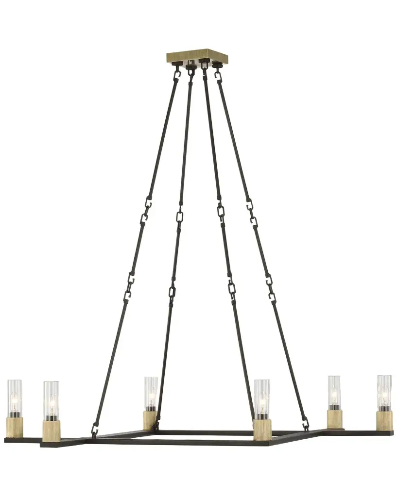 Visual Comfort Signature Beza Extra-Large Warm Iron Chandelier by Ray Booth