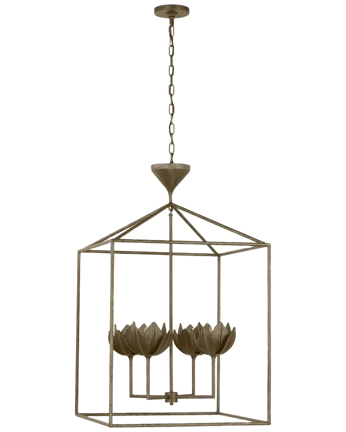 Visual Comfort Signature Alberto 24" Open Cage Lantern by Julie Neill