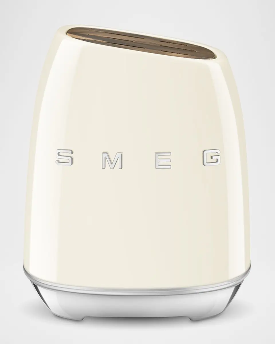 Smeg 7-Piece Knife Block Set, Pastel Blue | Thumbnail 2