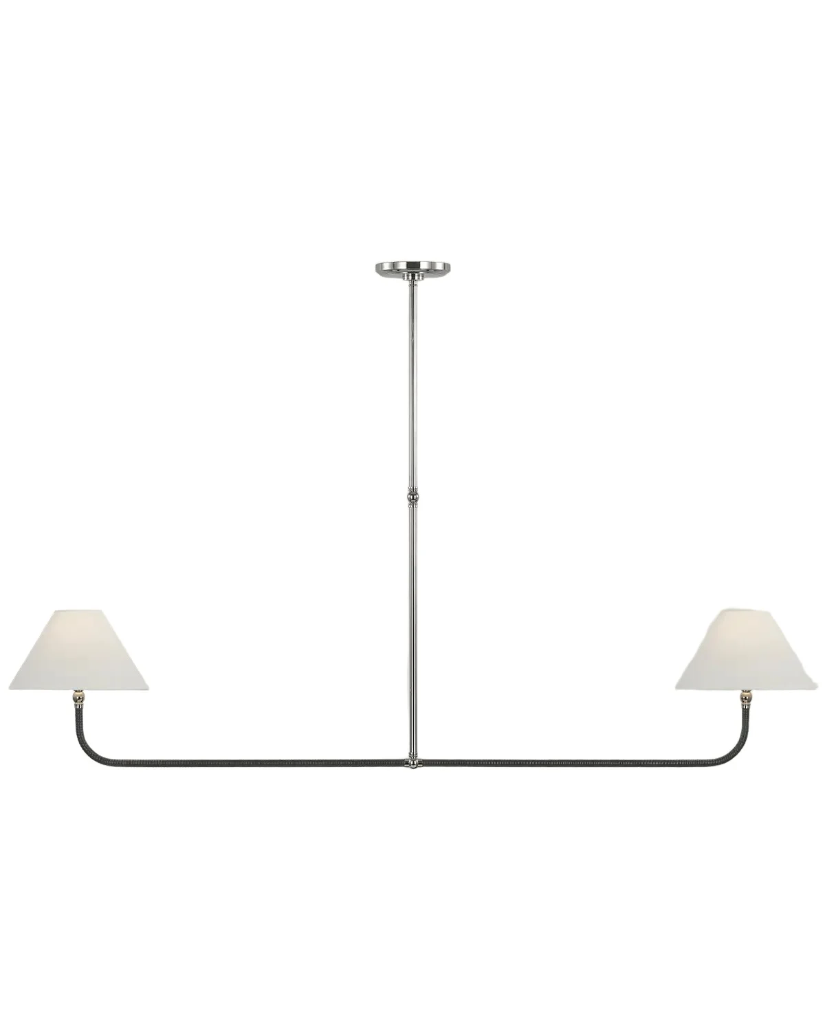 Visual Comfort Signature Basden 63" 2-Light Linear Chandelier by Chapman & Myers