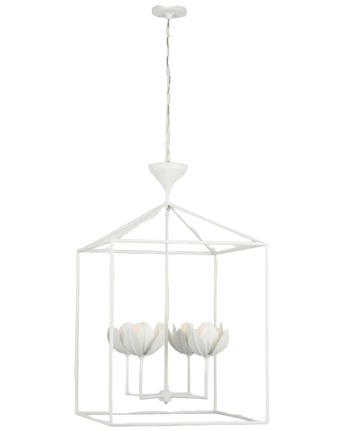 Visual Comfort Signature Alberto 24" Open Cage Lantern by Julie Neill