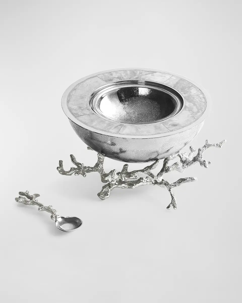 Michael Aram Ocean Reef Caviar Dish with Spoon | Thumbnail 3 Michael Aram Ocean Reef Caviar Dish with Spoon | Thumbnail 3