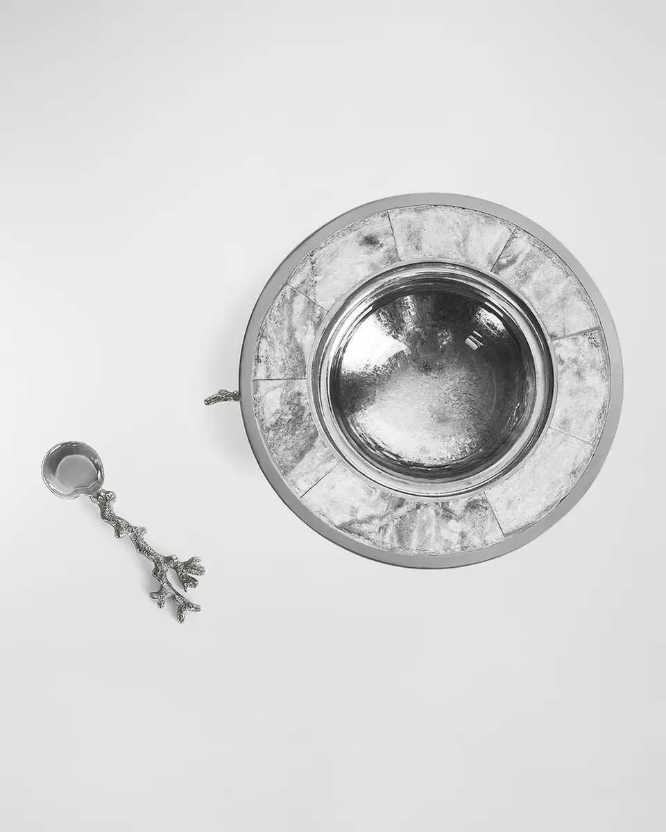 Michael Aram Ocean Reef Caviar Dish with Spoon | Thumbnail 4 Michael Aram Ocean Reef Caviar Dish with Spoon | Thumbnail 4