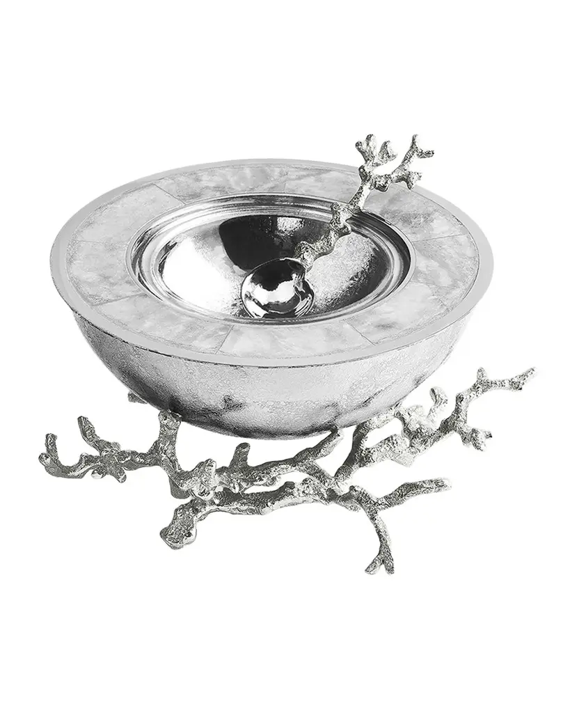Michael Aram Ocean Reef Caviar Dish with Spoon | Image 1 Michael Aram Ocean Reef Caviar Dish with Spoon | Image 1