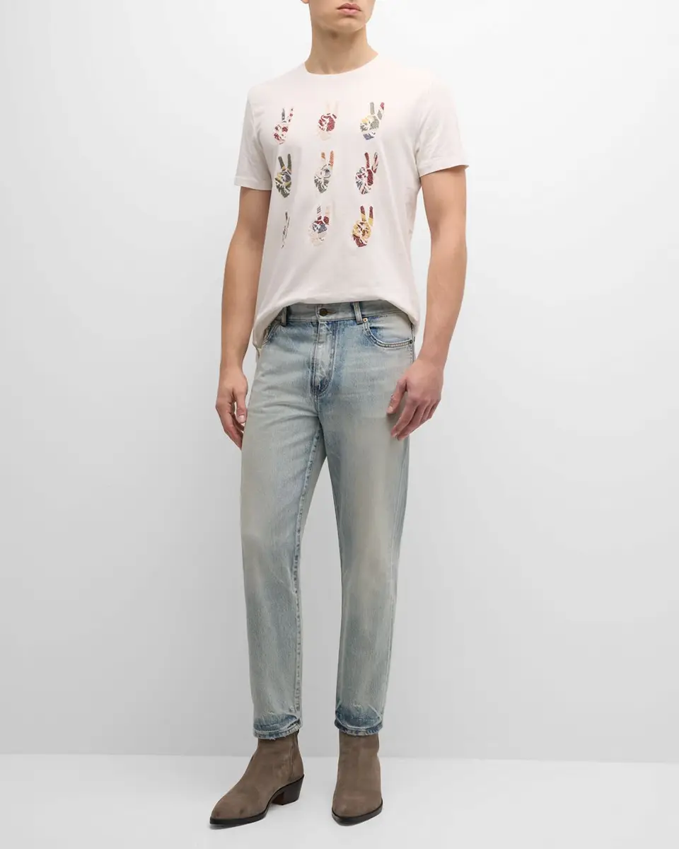 JOHN VARVATOS Men's Multi Peace Hand T-Shirt | Thumbnail 3 JOHN VARVATOS Men's Multi Peace Hand T-Shirt | Thumbnail 3
