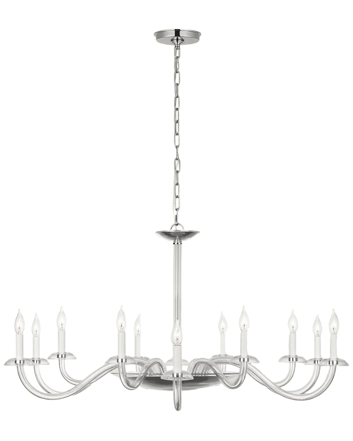 Visual Comfort Signature Brigitte 50" 12-Light Grande Chandelier by Paloma Contreras