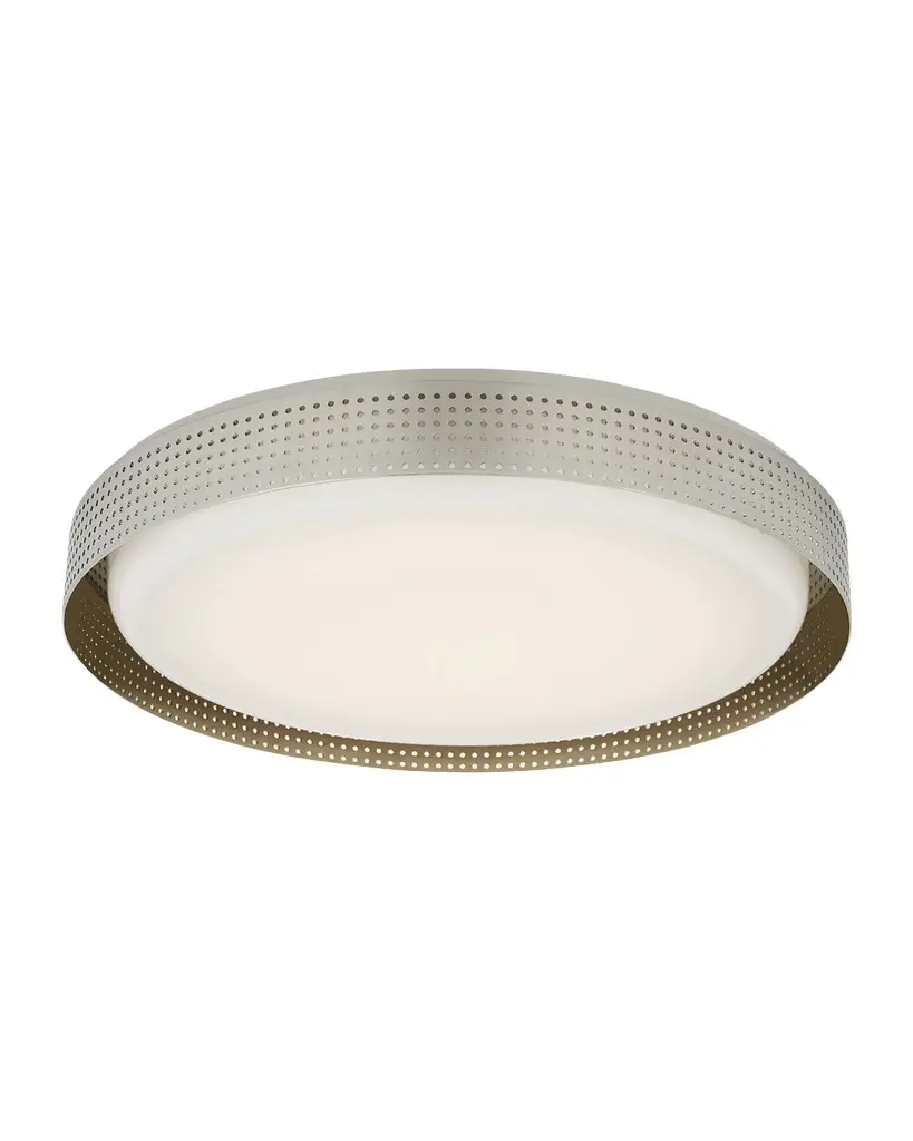 Visual Comfort Signature Precision Shallow Round Flush Mount By Kelly Wearstler