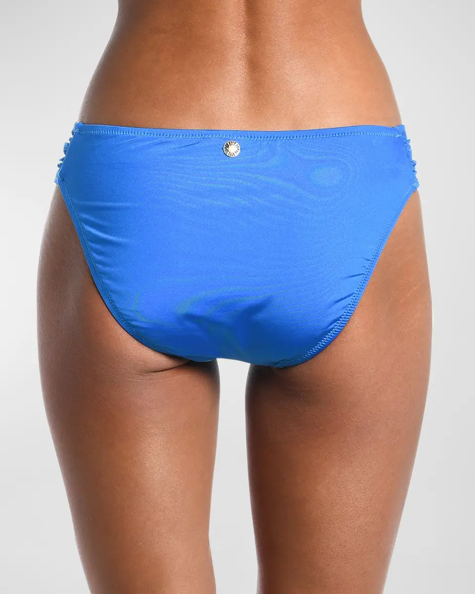 Sunshine 79 Gypset Shirred-Side Bikini Bottoms | Thumbnail 4