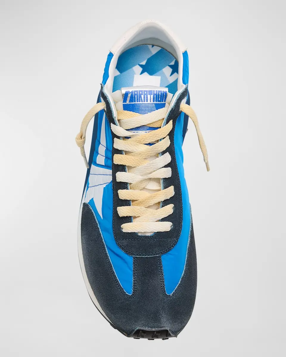 Golden Goose Men's Marathon Nylon and Suede Low-Top Sneakers | Thumbnail 5 Golden Goose Men's Marathon Nylon and Suede Low-Top Sneakers | Thumbnail 5