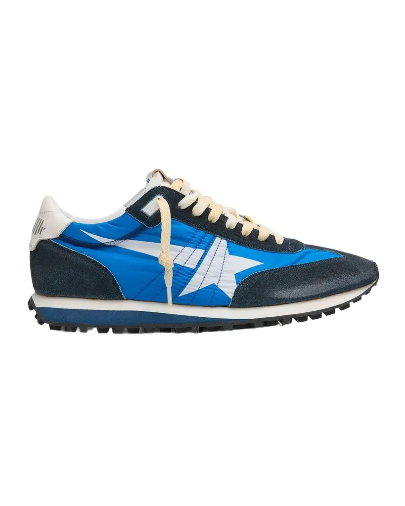 Golden Goose Men's Marathon Nylon and Suede Low-Top Sneakers | Image 1 Golden Goose Men's Marathon Nylon and Suede Low-Top Sneakers | Image 1