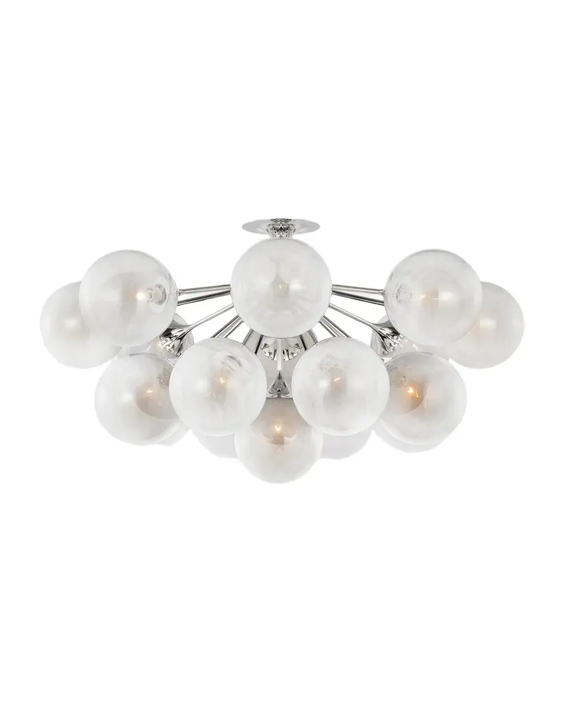 Visual Comfort Signature Cristol 43" 17-Light Flush Mount by AERIN | Image 1 Visual Comfort Signature Cristol 43" 17-Light Flush Mount by AERIN | Image 1