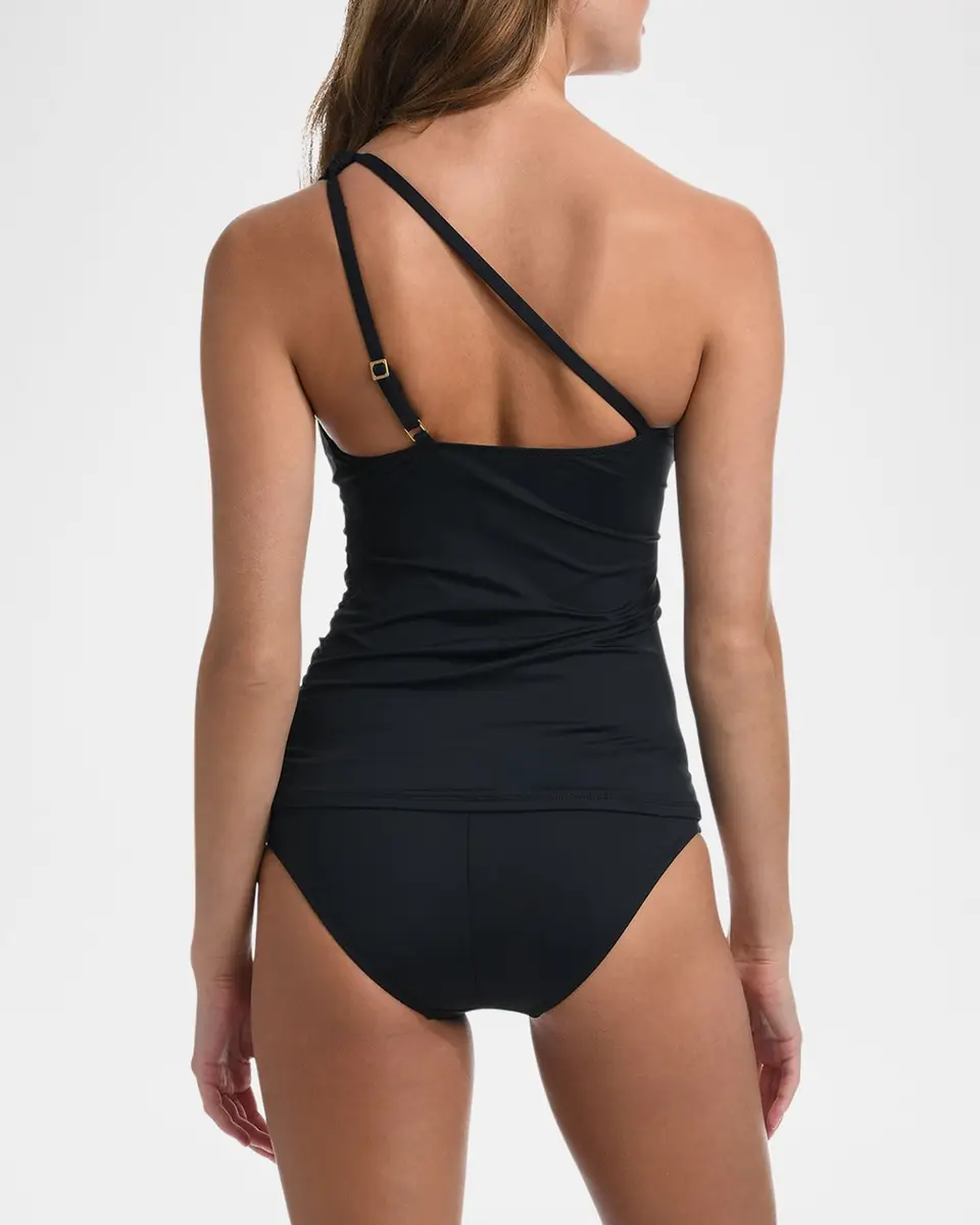 La Blanca Island Goddess One-Shoulder Keyhole Tankini Swim Top | Thumbnail 3 La Blanca Island Goddess One-Shoulder Keyhole Tankini Swim Top | Thumbnail 3