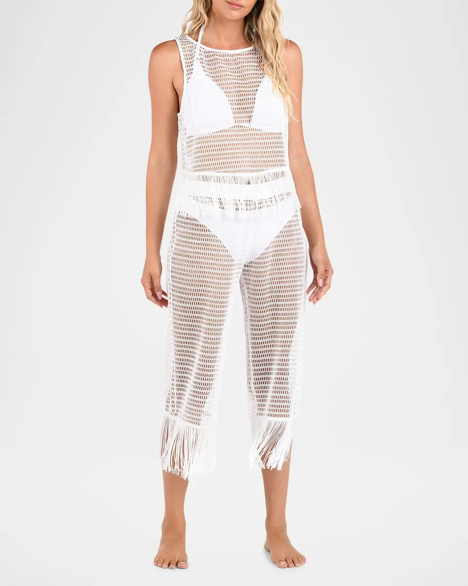 La Blanca Open-Knit Crochet Tank Top | Thumbnail 2 La Blanca Open-Knit Crochet Tank Top | Thumbnail 2