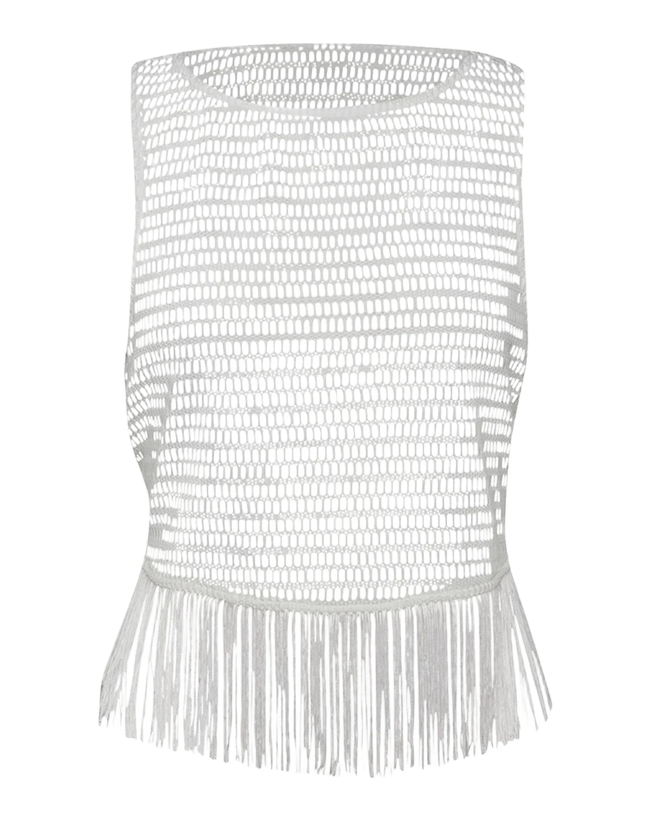 Open-Knit Crochet Tank Top Open-Knit Crochet Tank Top
