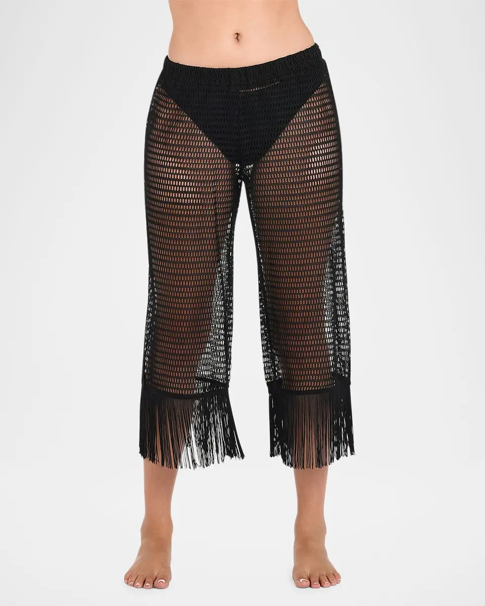 La Blanca Open-Knit Crochet Cropped Pants | Thumbnail 2 La Blanca Open-Knit Crochet Cropped Pants | Thumbnail 2