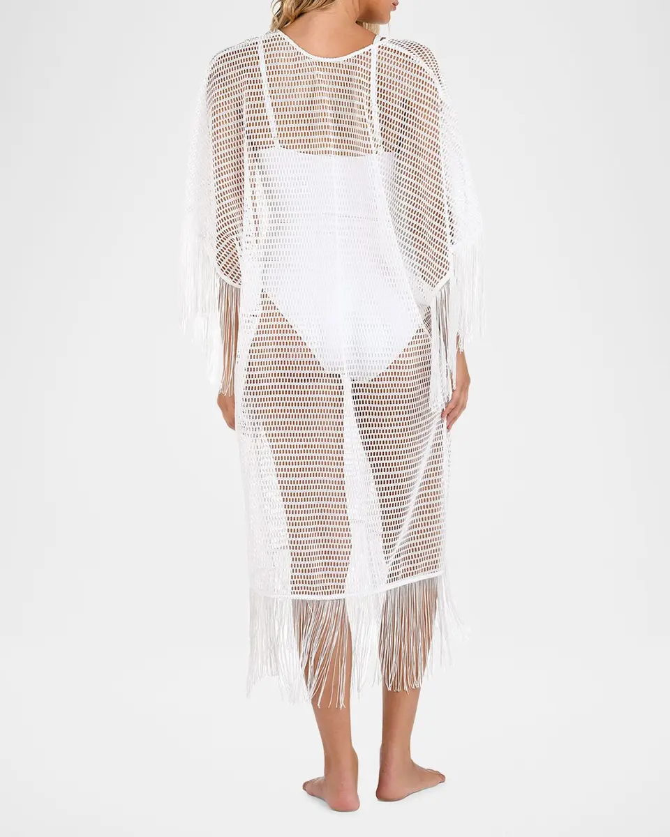 La Blanca Open-Knit Crochet Caftan Coverup | Thumbnail 3 La Blanca Open-Knit Crochet Caftan Coverup | Thumbnail 3