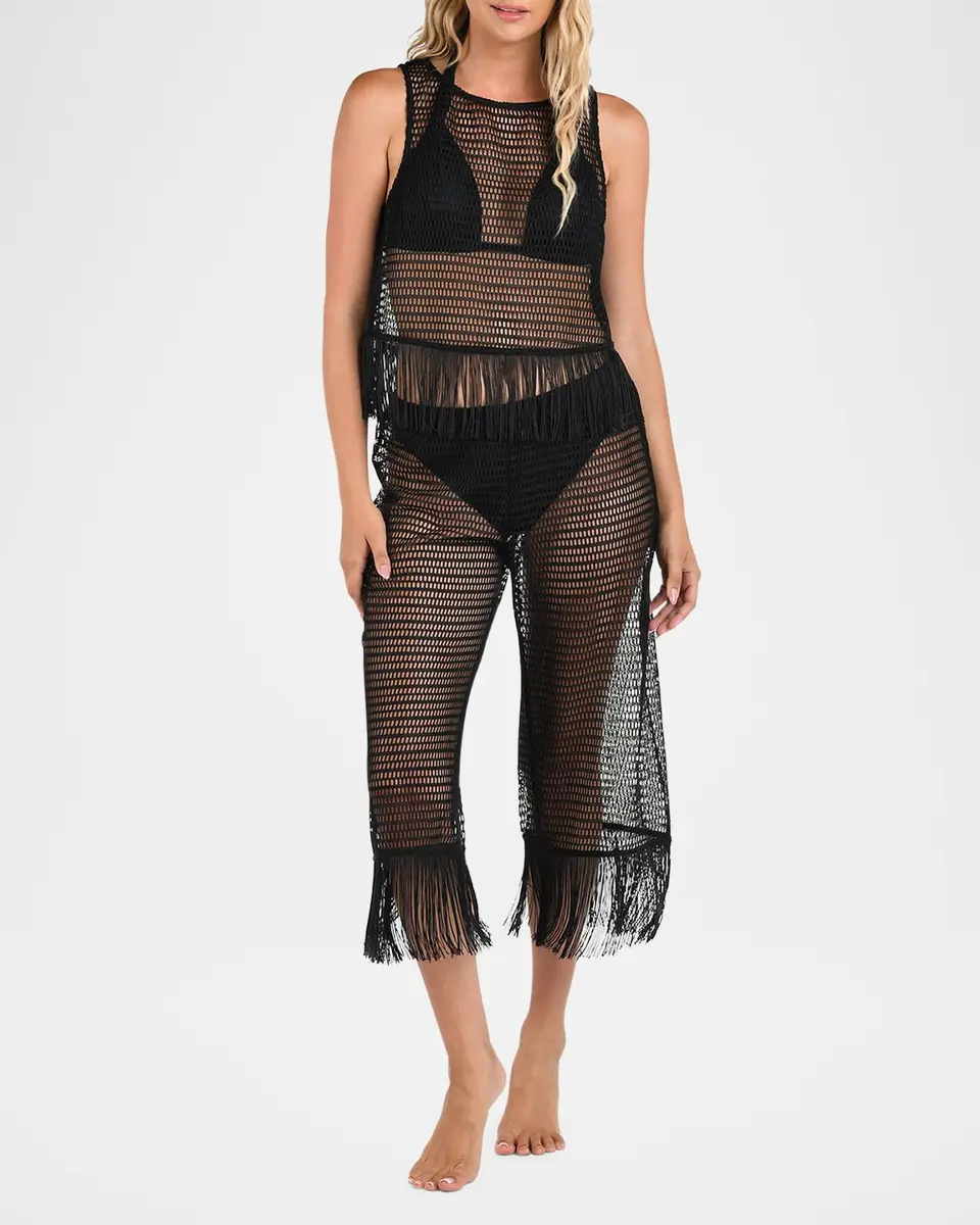 La Blanca Open-Knit Crochet Tank Top | Thumbnail 2 La Blanca Open-Knit Crochet Tank Top | Thumbnail 2