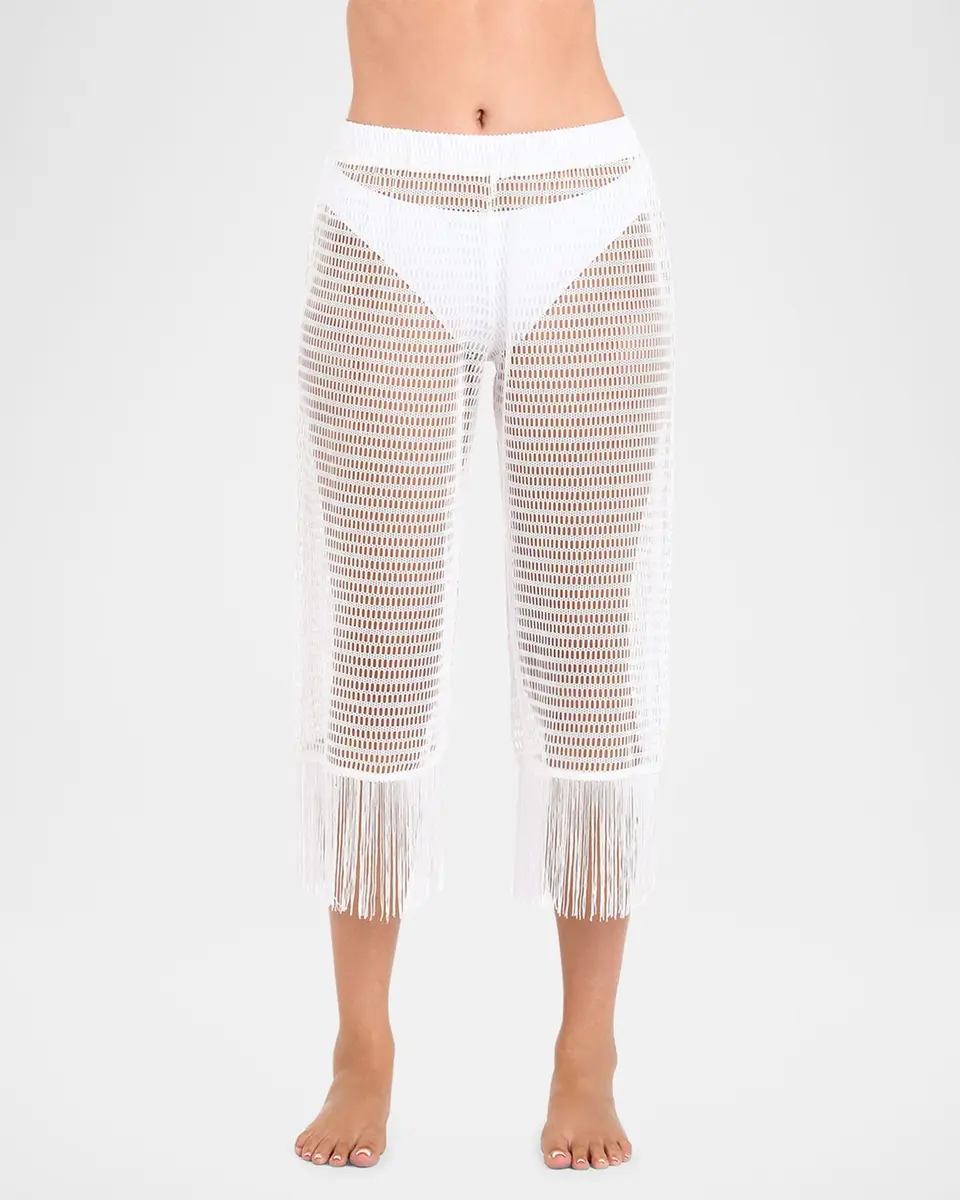 La Blanca Open-Knit Crochet Cropped Pants | Thumbnail 2 La Blanca Open-Knit Crochet Cropped Pants | Thumbnail 2