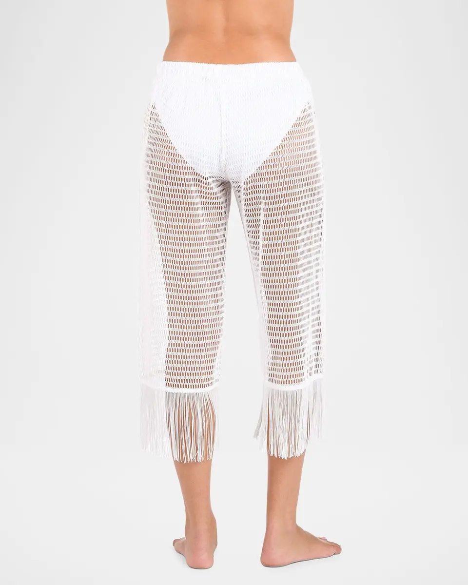 La Blanca Open-Knit Crochet Cropped Pants | Thumbnail 3 La Blanca Open-Knit Crochet Cropped Pants | Thumbnail 3
