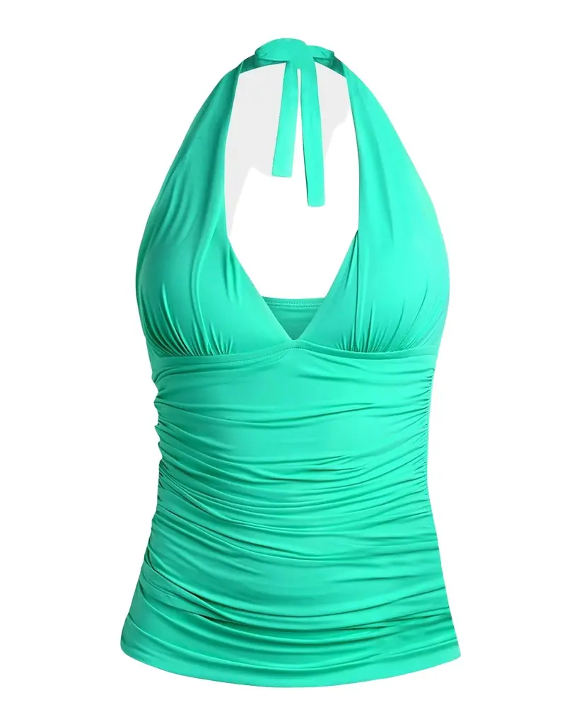 La Blanca Island Goddess Halter Tankini Swim Top | Image 1 La Blanca Island Goddess Halter Tankini Swim Top | Image 1