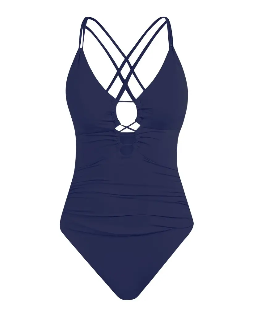 La Blanca Lace-Up One-Piece Swimsuit | Image 1 La Blanca Lace-Up One-Piece Swimsuit | Image 1