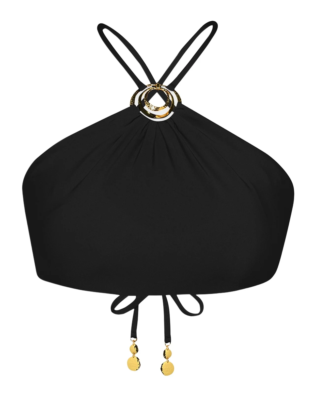 Solids High-Neck Bikini Top