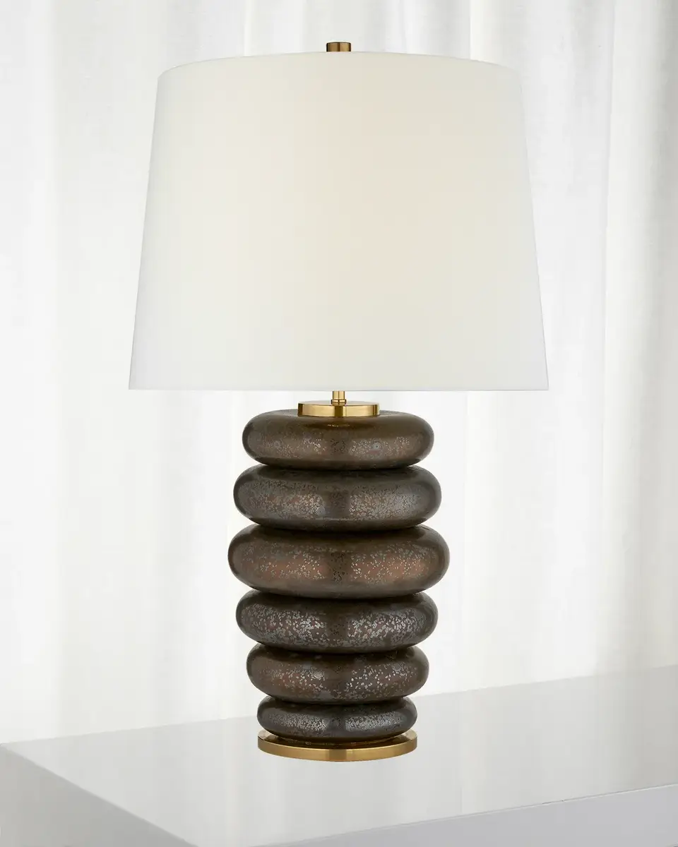 Visual Comfort Signature Phoebe Cordless Stacked Table Lamp by Kelly Wearstler