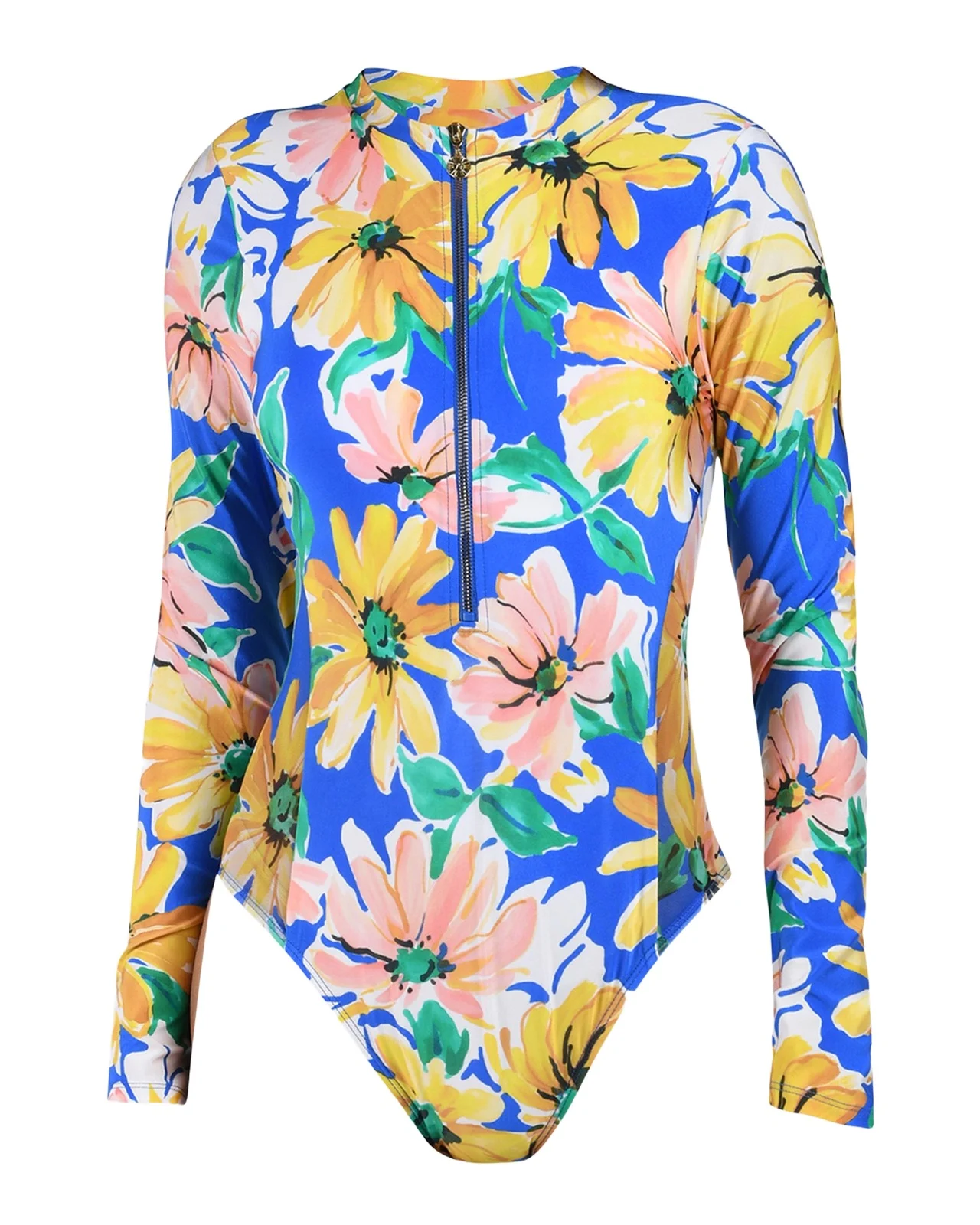 Sunflower Rashguard One-Piece Swimsuit Sunflower Rashguard One-Piece Swimsuit
