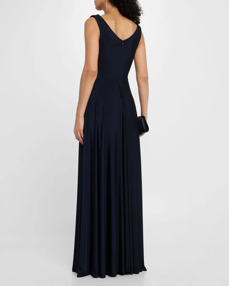 BLACK HALO Jacqueline Cowl-Neck Jersey Gown | Thumbnail 3 BLACK HALO Jacqueline Cowl-Neck Jersey Gown | Thumbnail 3