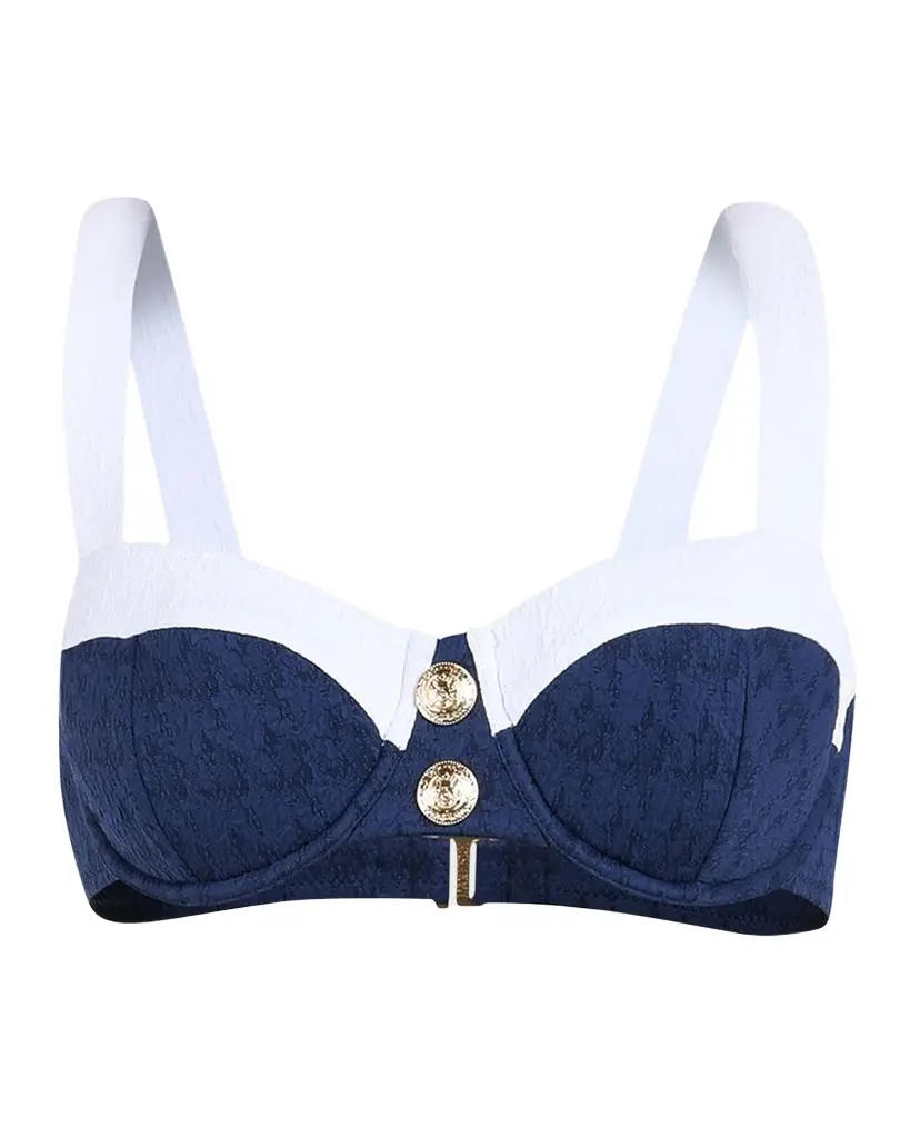 L'AGENCE Alexandria Colorblock Chic Bikini Top | Image 1 L'AGENCE Alexandria Colorblock Chic Bikini Top | Image 1