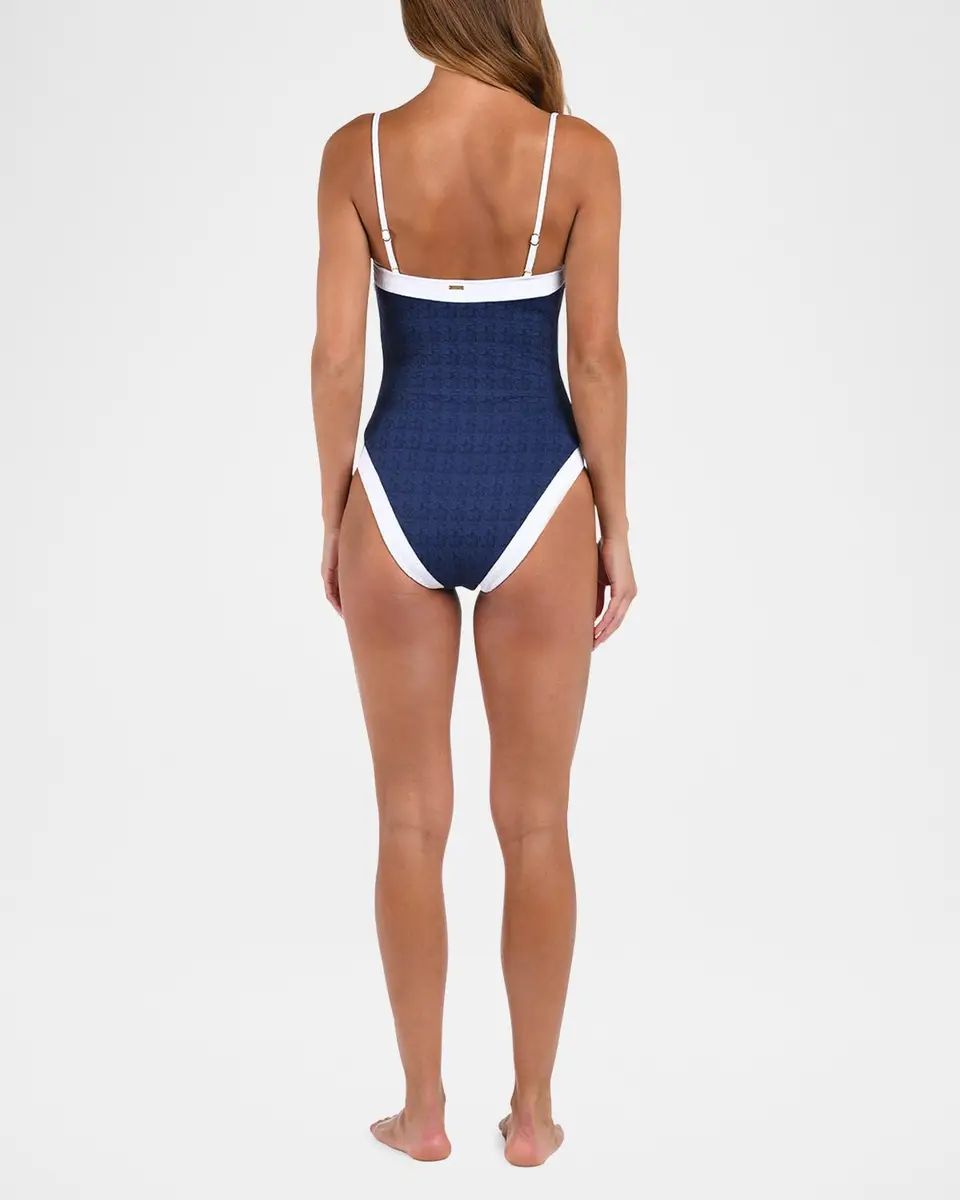 L'Agence Tory Colorblock Chic Bandeau One-Piece Swimsuit | Thumbnail 3 L'Agence Tory Colorblock Chic Bandeau One-Piece Swimsuit | Thumbnail 3